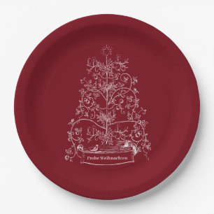 Old World German Tannenbaum Paper Plate
