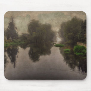 Old World Landscape Fine Art Painting Mouse Mat