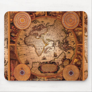 Old World Map Art - 1481 Mouse Mat