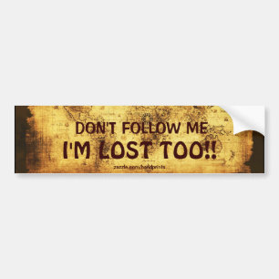 Old World Map Bumper Sticker
