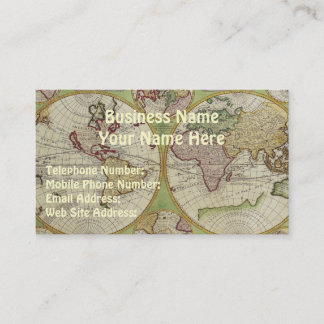 OLD WORLD MAP Business & Profile Cards