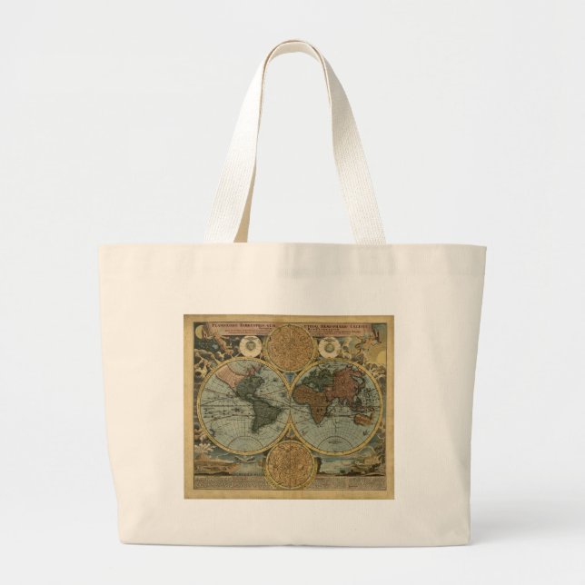 Old World Map Carry Bag Gifts (Front)