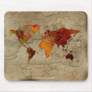 Old World Map Designer Gift Mouse Mat