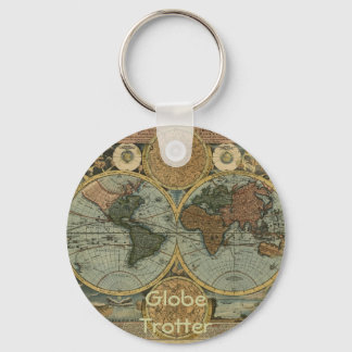 Old World Map Gifts Key Ring