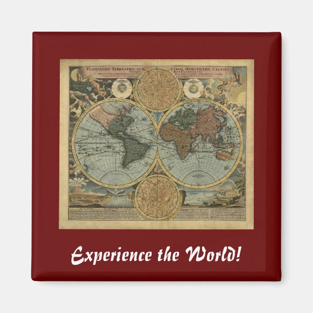Old World Map Gifts Magnet (Front)