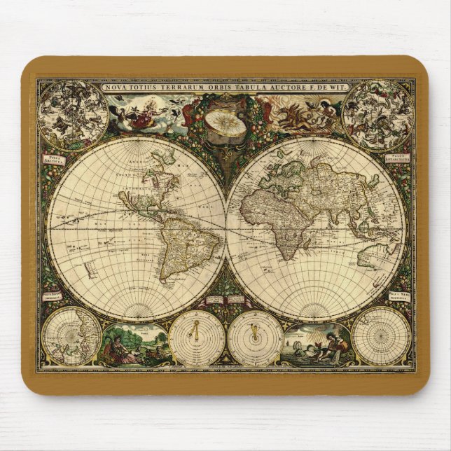 Old World Map  Gifts Mouse Mat (Front)