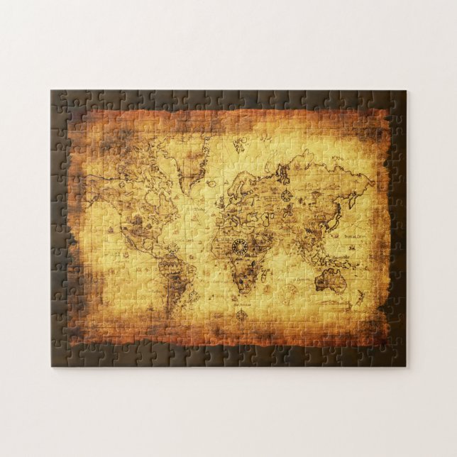 Old World Map Jigsaw Puzzle (Horizontal)