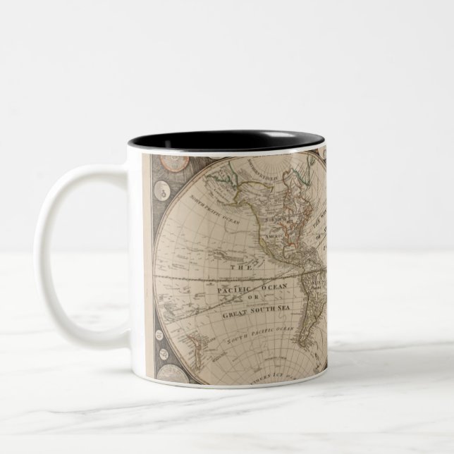 Old World Map Mugs (Left)