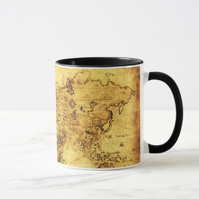 Old World Map Mugs (Right)
