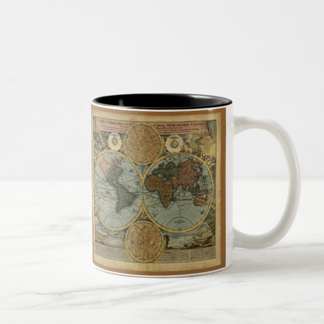 Old World Map Mugs (Right)