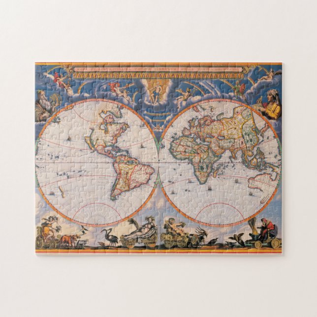 Old World Map Puzzle #1 (Horizontal)