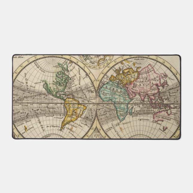 Old World Map / Vintage Desk Mat (Front)