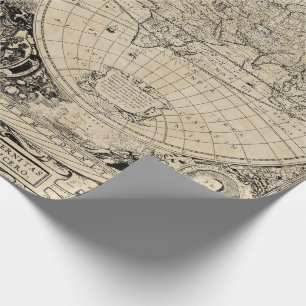 Old World Map Wrapping Paper