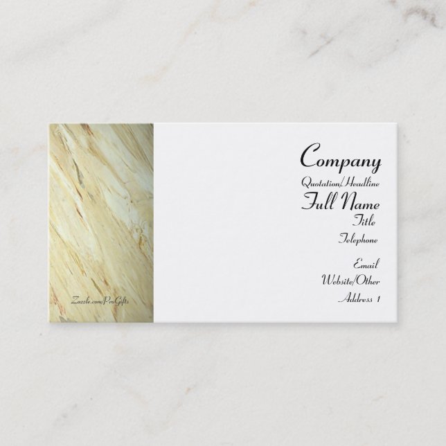 Old World Marble Wrapped Business Cards (Front)