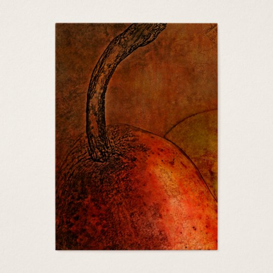 Old World Pear Art Business Card