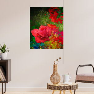 Old World Rose design Poster