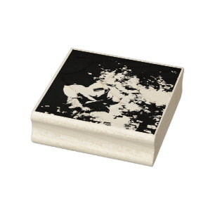 Old World Rose design Rubber Stamp