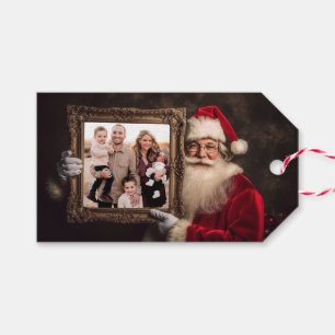 Old World Santa   Add-Your Photo   Luxe Christmas Gift Tags