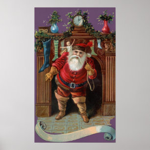 Old World Santa Poster