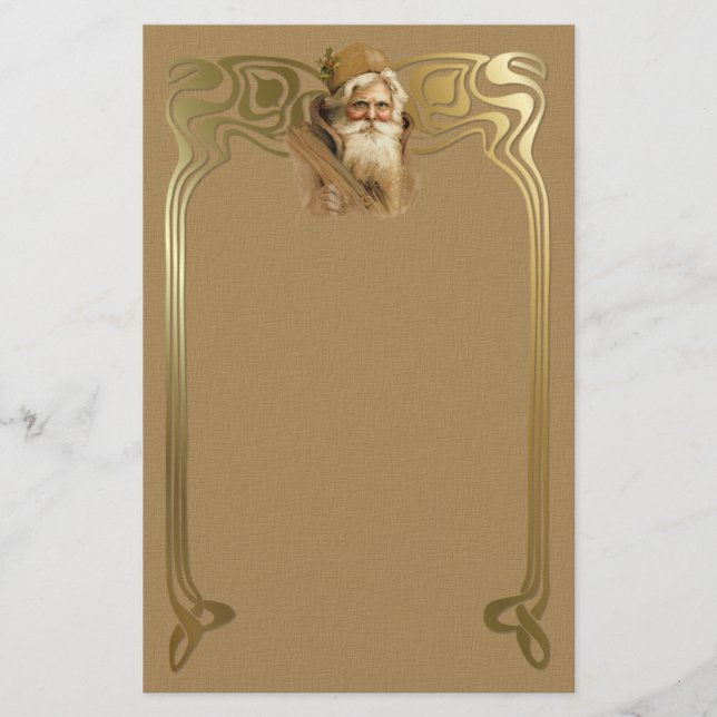 Old World Santa Stationery (Front)