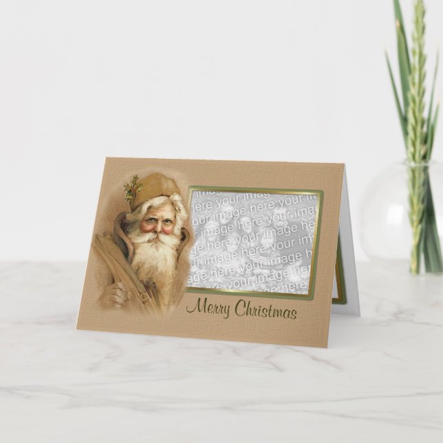 Old World Santa - Verse Holiday Card (Front)