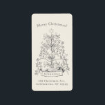 Old World Traditional Christmas Label<br><div class="desc">Make your holiday mail stand out with our Ludwig Richter-inspired Return Address Labels. These labels don't just guide your packages; they turn them into festive parcels of joy. Add a touch of vintage charm to your correspondence and let your friends and family know that something special is on its way....</div>