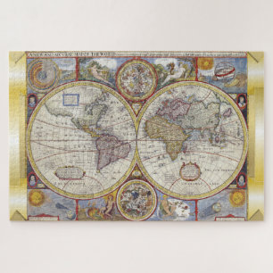 Old World Vintage Map Jigsaw Puzzle
