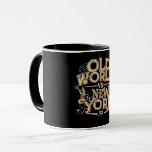 old world vs new york mug