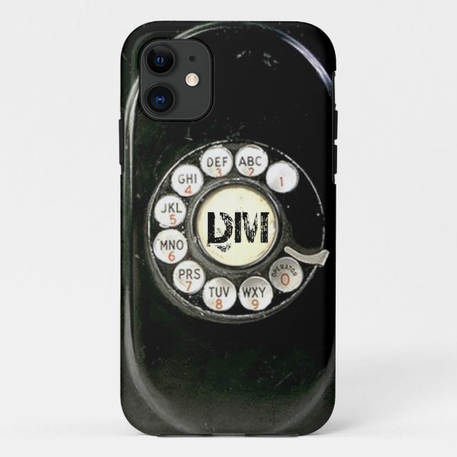 Old worn bakelite phone rotary dial Case-Mate iPhone case (Back)