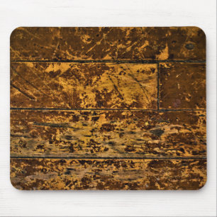 Old Worn Wood Panel Mouse Mat