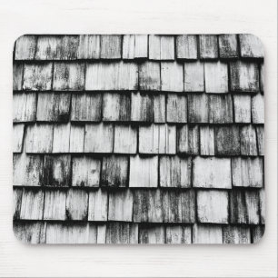 Old Worn Wooden Board Wall  Mouse Mat