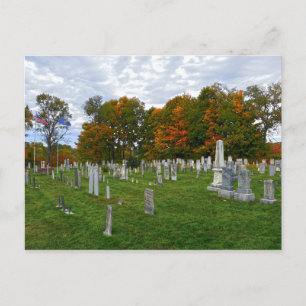 Old Yard Cemetery, Stowe, Vermont Postcard