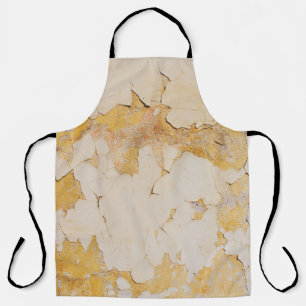 Old yellow stucco backgroundabstract, aged, antiqu apron