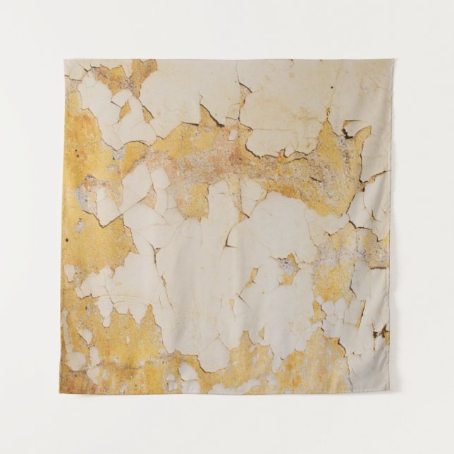Old yellow stucco backgroundabstract, aged, antiqu tapestry (Front)