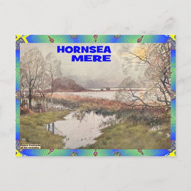 OLD YORKSHIRE - HORNSEA MERE POSTCARD (Front)