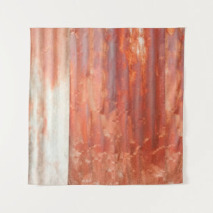 Old zinc background in vintage style. Rusted wall  Tapestry