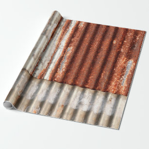 old zine and rusty corrugated texture background. wrapping paper