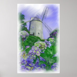 Olde Cape Cod Windmill Oil Print (standard canvas)