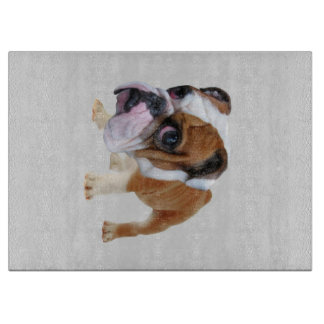 Olde English Bulldogge Puppy Bulldog Lover Cutting Board