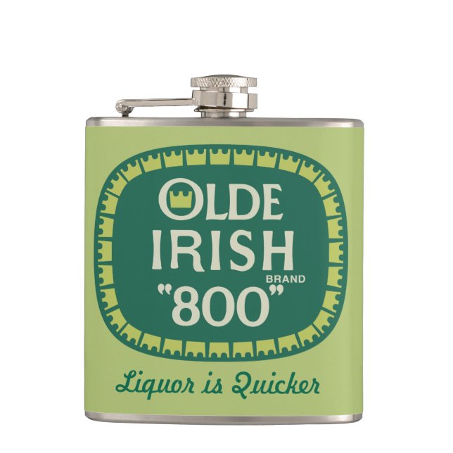Olde Irish 800 Hip Flask (Front)
