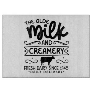 Olde Milk And Creamery Cutting Board