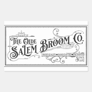 Olde Salem Broom Company Rectangular Sticker