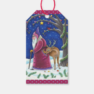 OLDE WORLD BELSNICKLE & HUNGRY REINDEER, CHRISTMAS GIFT TAGS