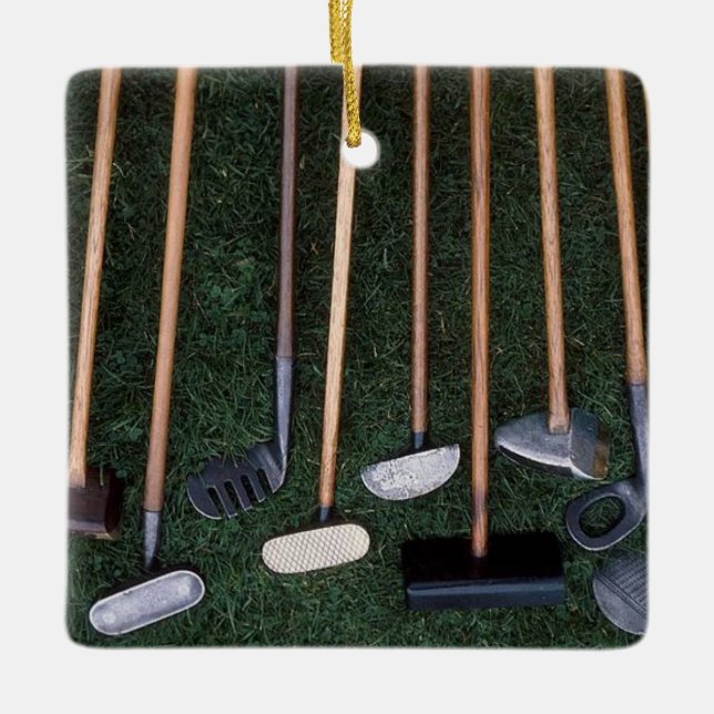 **OLDEN DAYS GOLF CLUBS** CERAMIC ORNAMENT (Front)