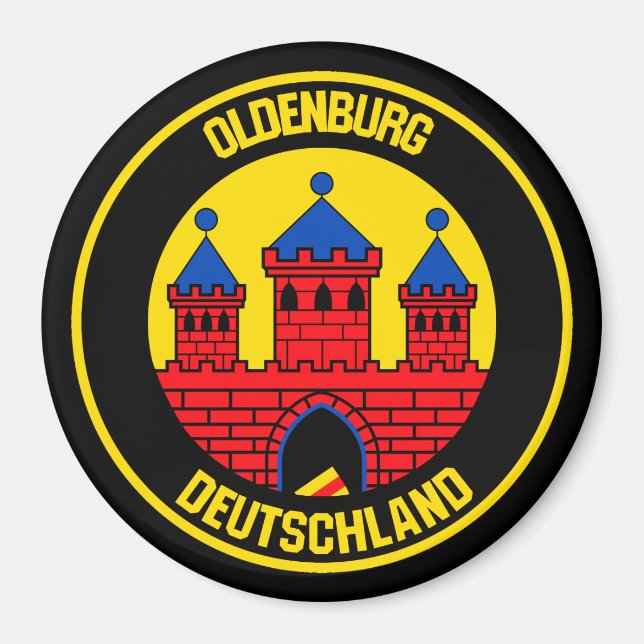 Oldenburg Round Emblem Magnet (Front)