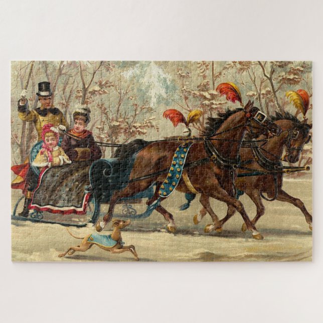 Older and Younger Sisters Ride - Mary Evans Jigsaw Puzzle (Horizontal)