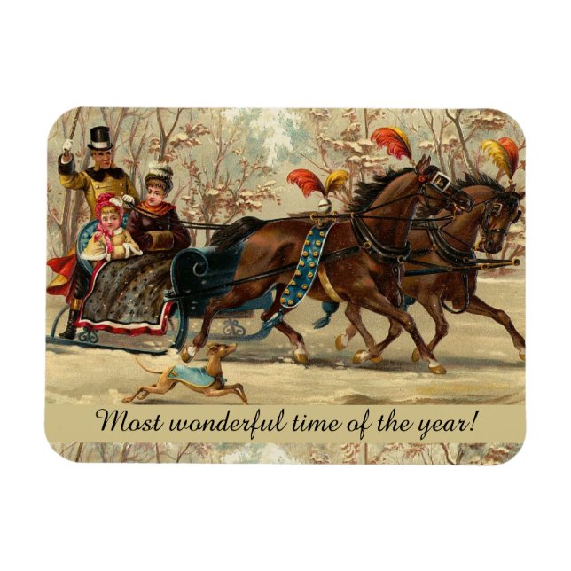 Older and Younger Sisters Ride - Mary Evans Magnet (Horizontal)