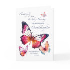 Older Granddaughter Religious Birthday Butterflies