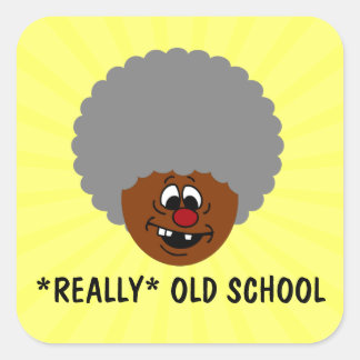 Older than dirt and proud of it senior citizen square sticker