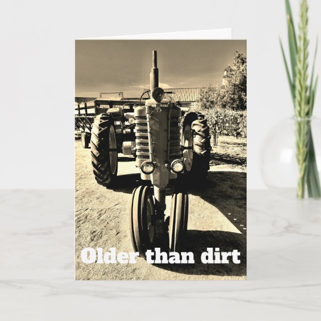 Older Than Dirt Card (Front)